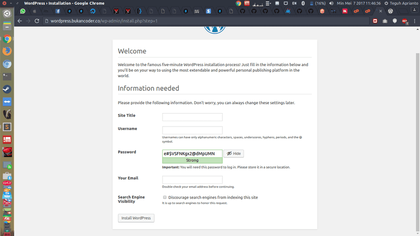 Instalasi & Konfigurasi WordPress + SSL Let’s Encrypt Menggunakan Nginx di CentOS 6