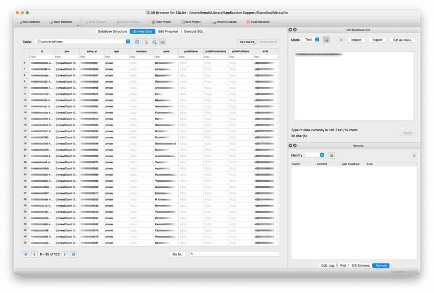 Digital Forensics : Signal Desktop App for MacOS