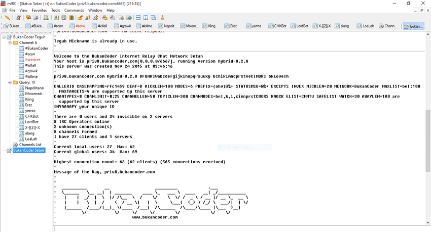 Instalasi dan Konfigurasi IRCD Hybrid & Anope Services di CentOS