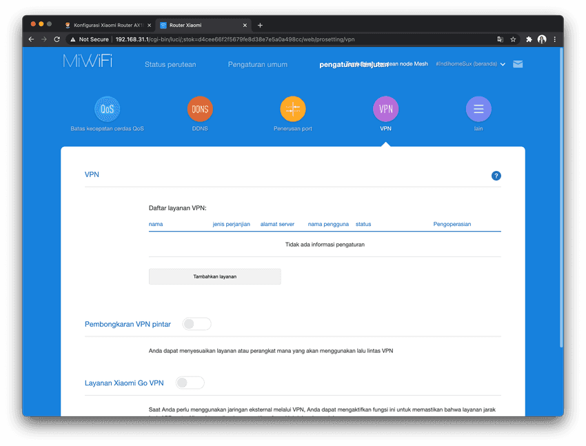 Konfigurasi Xiaomi Router AX1800 Untuk Mengatasi Masalah Throttling Indihome